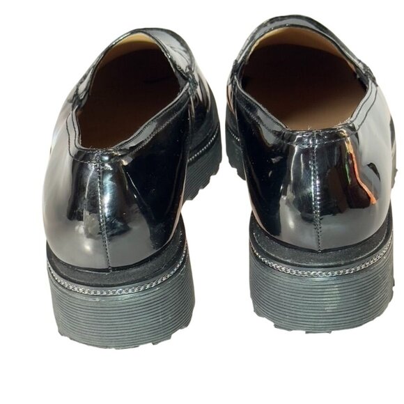 FRANCIO SARTO Static Women's Black Patent Leather Platform Loafers  Size 7.5 - Picture 4 of 11